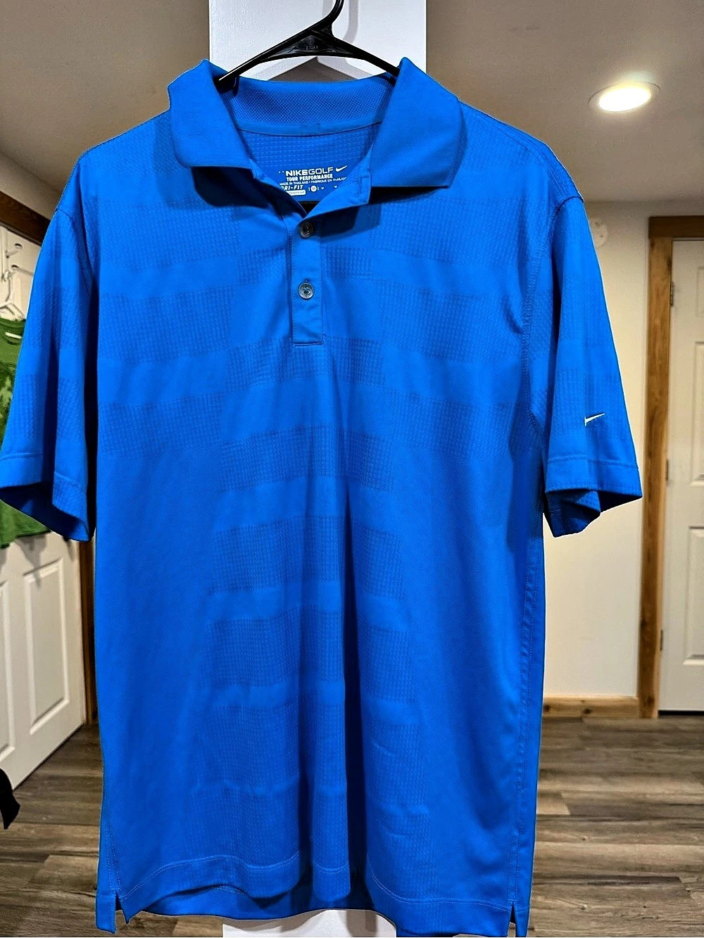 Nike Dri-FIT Men's Polo Blue Size Medium